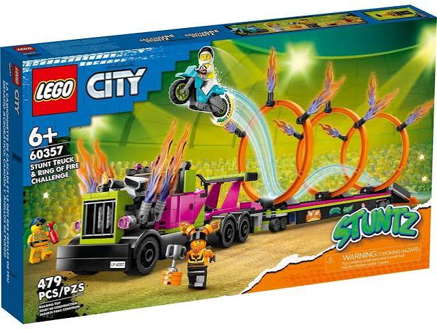 LEGO City Stuntz Stunt Truck & Ring of Fire Challenge 60357