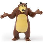 Giochi Preziosi Masha and the Bear – Set of 6 Characters from the Famous TV Series 5 to 7 cm Tall and 1 Exclusive Surprise Glow in the Dark figure