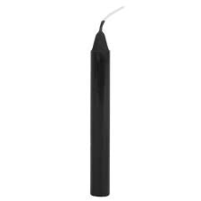 Set of 12 Black 'Protection' Spell Candles