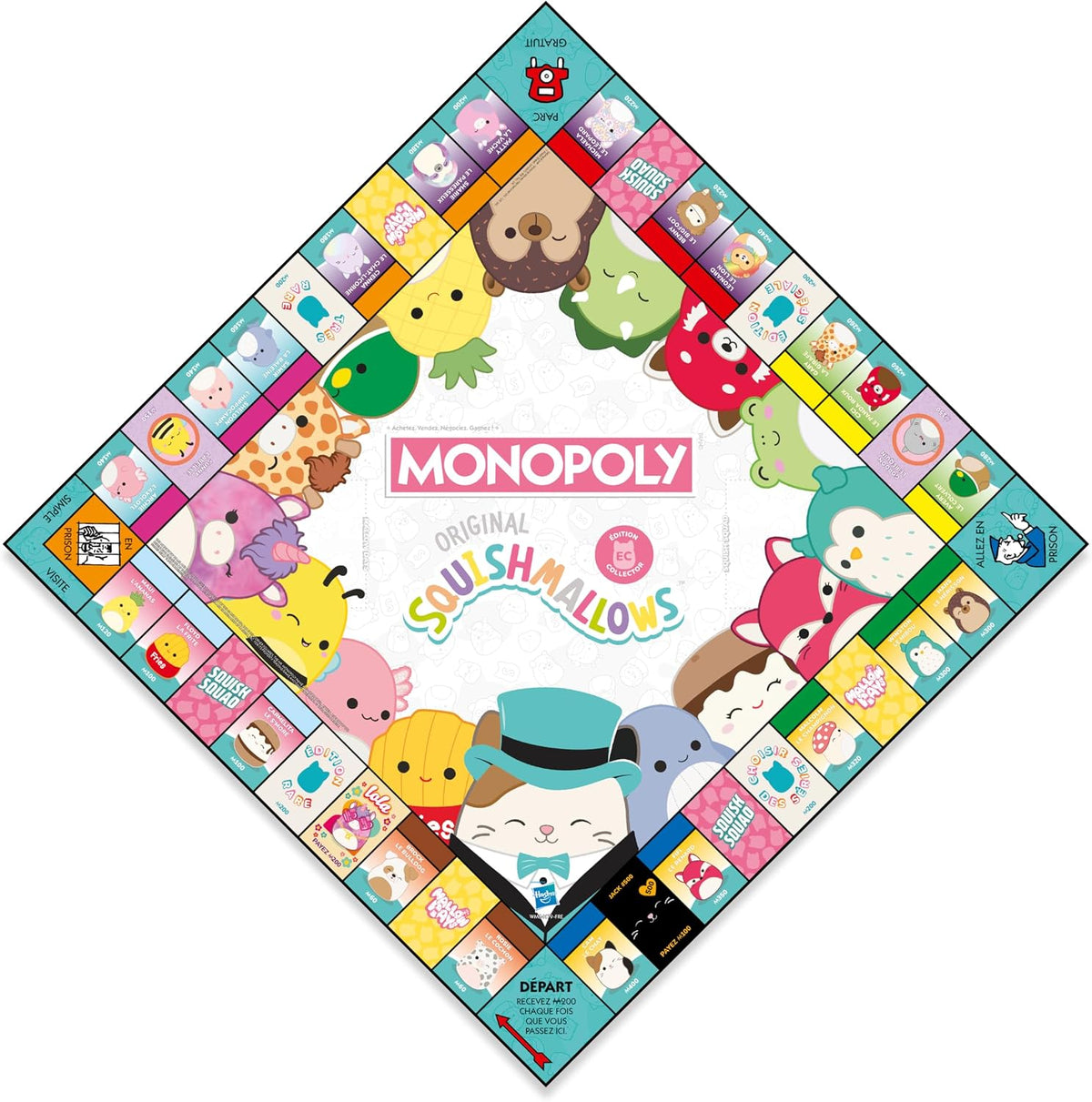 Winning Moves Squishmallows Monopoly Board Game Collector's Edition