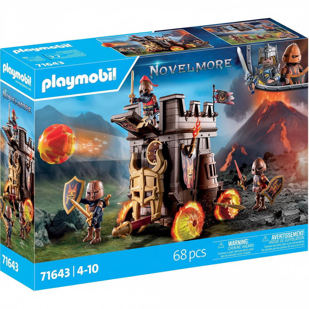 Playmobil 71643 Novelmore Battle Wagon with Fire Cannon Knight Playset