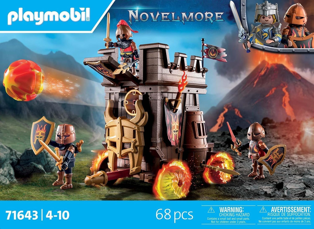 Playmobil 71643 Novelmore Battle Wagon with Fire Cannon Knight Playset
