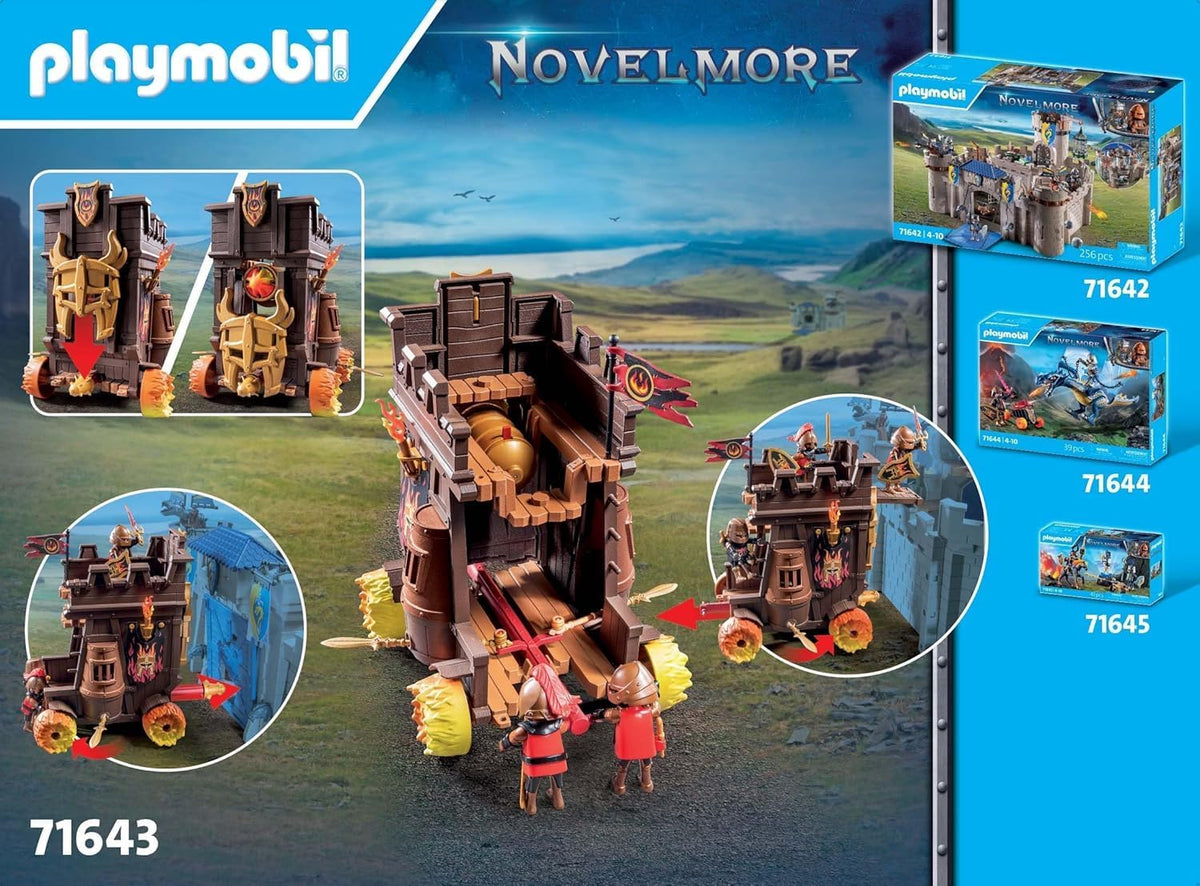 Playmobil 71643 Novelmore Battle Wagon with Fire Cannon Knight Playset