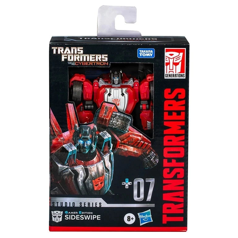 Hasbro Transformers Studio Series – Deluxe War for Cybertron Gamer Edition Sideswipe (#07) Action Figure