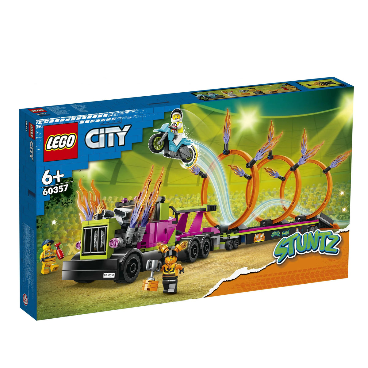LEGO City Stuntz Stunt Truck & Ring of Fire Challenge 60357