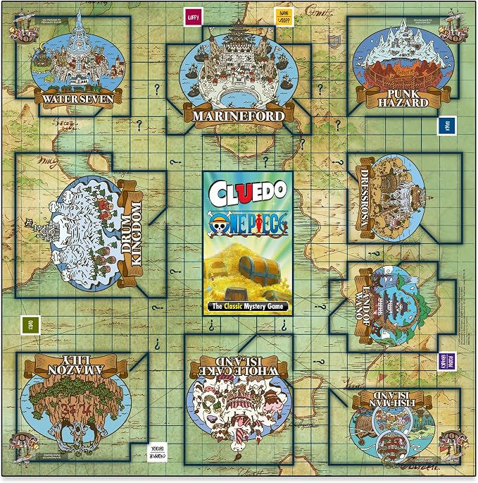 Winning Moves One Piece Cluedo Mystery Board Game