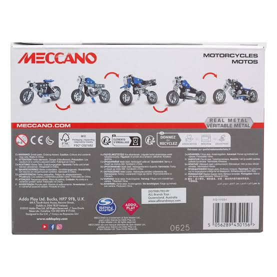 Spin Master Meccano 5-in-1 Motorcycles Construction Set