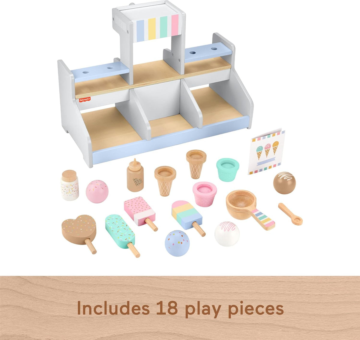 Fisher-Price Wooden Ice Cream Shop Playset
