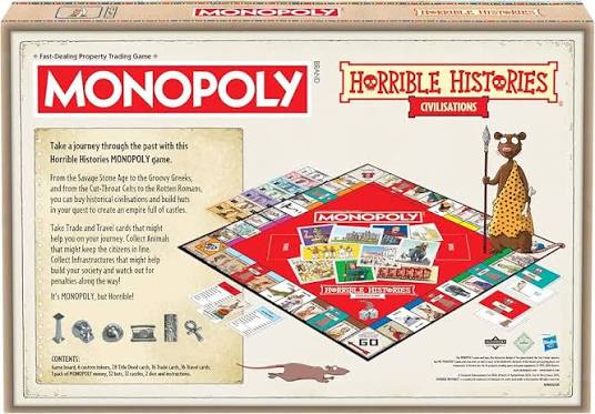 Horrible Histories Ancient Civilisations Monopoly