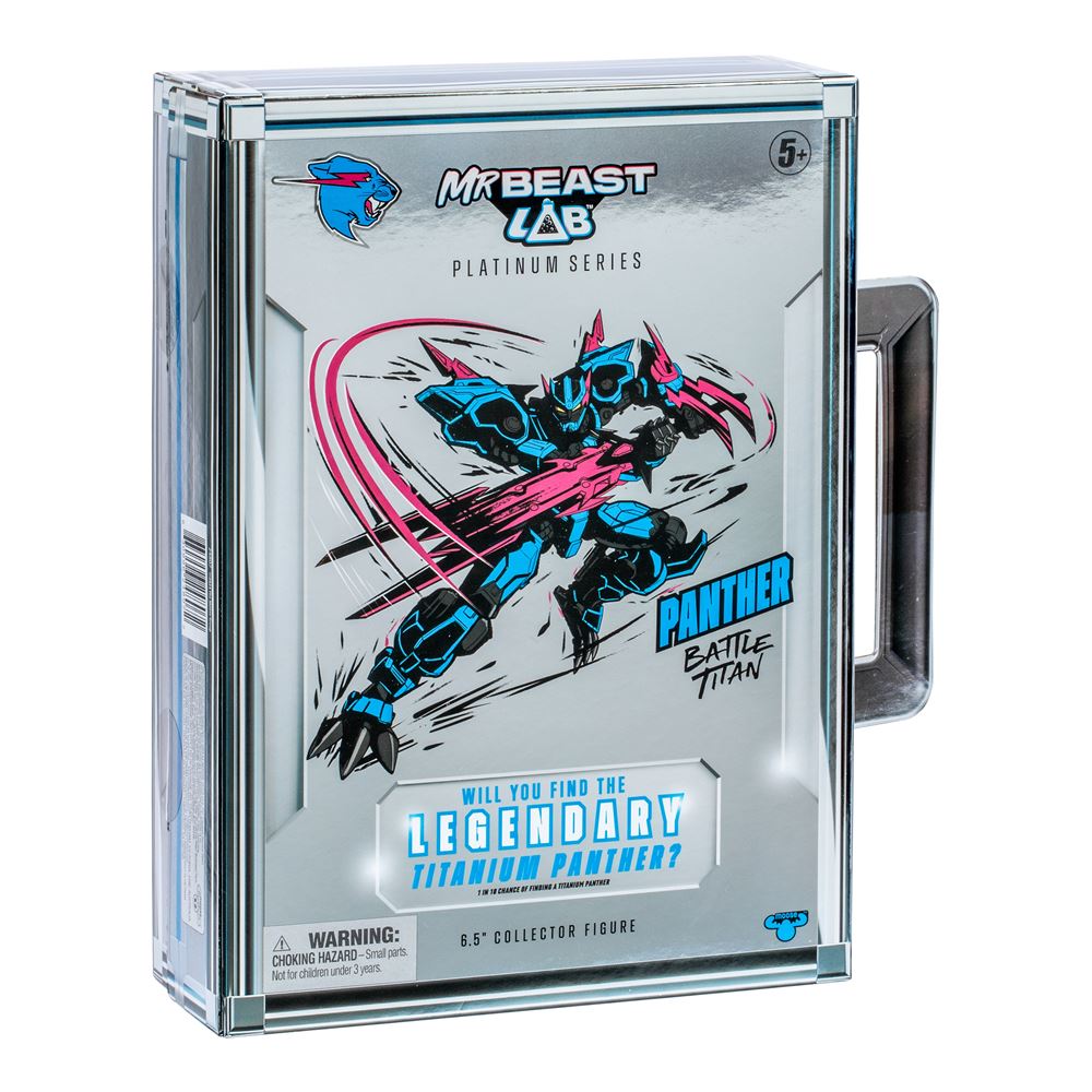 MrBeast Lab Platinum Series Panther Battle Titan Figure – 16.5cm