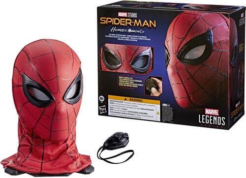 Marvel Legends Spider-Man Electronic Expressive Mask with Remote & Display Stand
