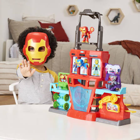 Marvel Iron Man and His Awesome Friends Iron Quarters Electronic Playset