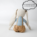Jojo Bunny  Heirloom Cotton Keepsake Toy