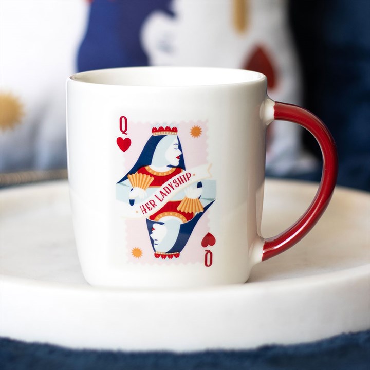 Her Ladyship Queen Playing Card Mug – 350ml