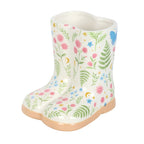 Luna Bloom Floral Ceramic Welly Boot Planter