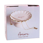 Pink Amore Ceramic Pedestal Trinket Dish