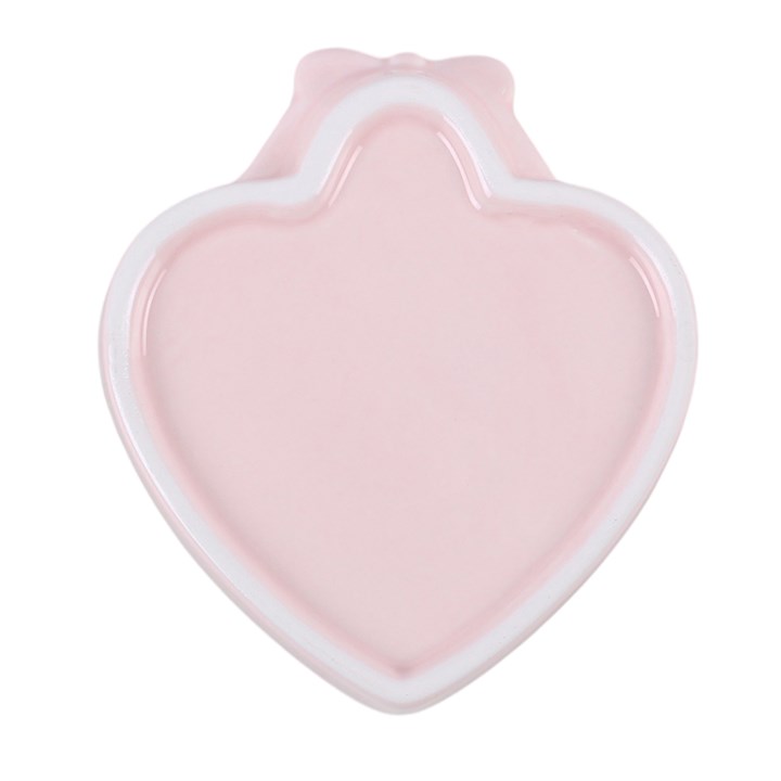 Pink Heart Locket Ceramic Trinket Dish