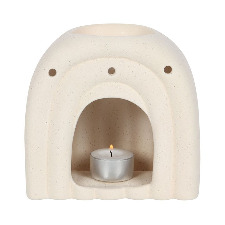 Cream Speckled Arch Dolomite Oil Burner
