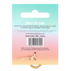 Gold Tone Anti-Anxiety Metal Fidget Ring