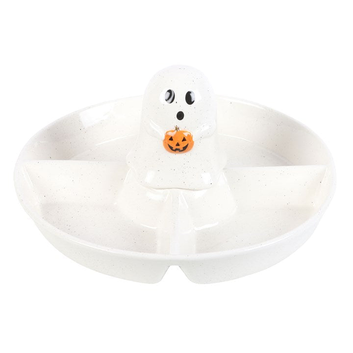 Ghost Chip & Dip Snack Dish Something Different