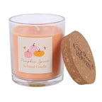 Pumpkin Pie Scented Glass Candle with Cork Lid