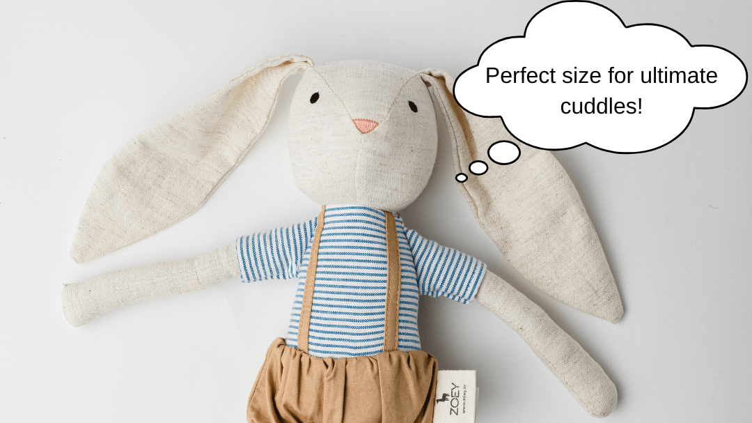 Jojo Bunny  Heirloom Cotton Keepsake Toy