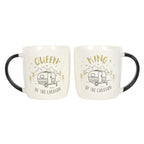King and Queen Couples Caravan Mug Set Something Different