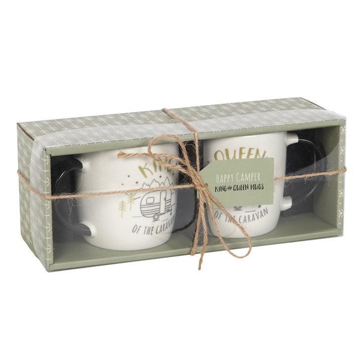 King and Queen Couples Caravan Mug Set Something Different
