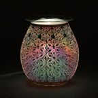 3D Geometric Flower Light Up Electric Oil Burner Something Different