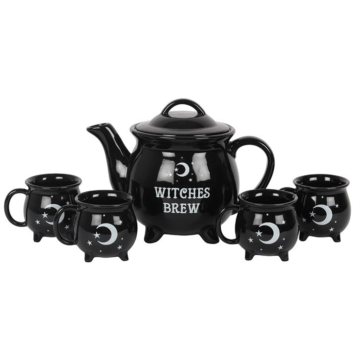 Witches Brew Ceramic Cauldron Tea Set Something Different