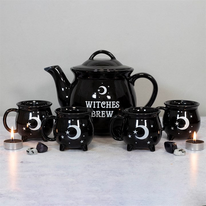 Witches Brew Ceramic Cauldron Tea Set Something Different