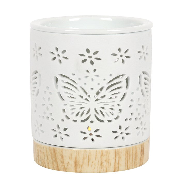 Matte Butterfly Ceramic Oil Burner