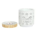 Matte Butterfly Ceramic Oil Burner