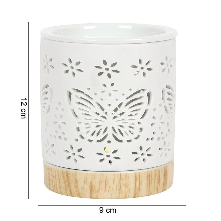 Matte Butterfly Ceramic Oil Burner
