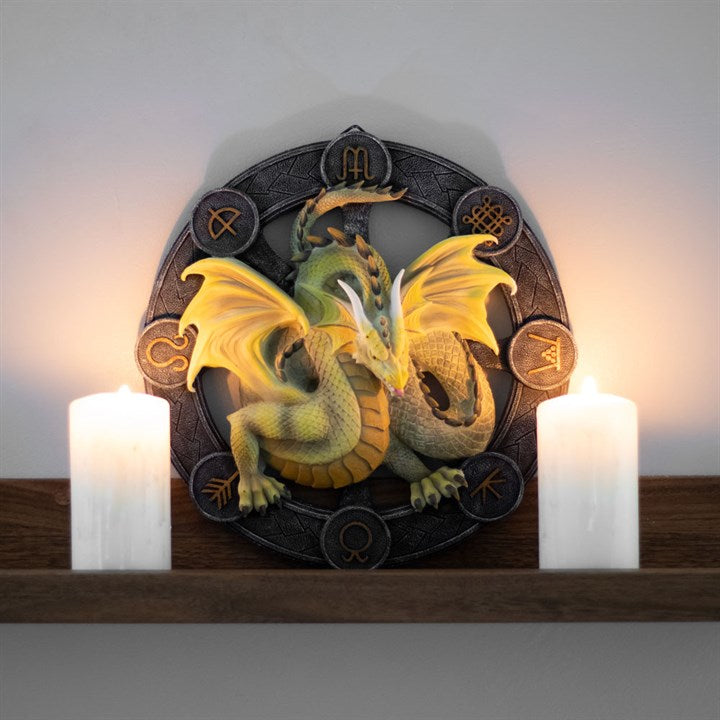 Anne Stokes Mabon Dragon Resin Wall Plaque Anne Stokes