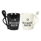 Witch and Wizard Couples Mug and Spoon Set Something Different
