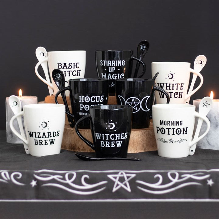 Witch and Wizard Couples Mug and Spoon Set Something Different