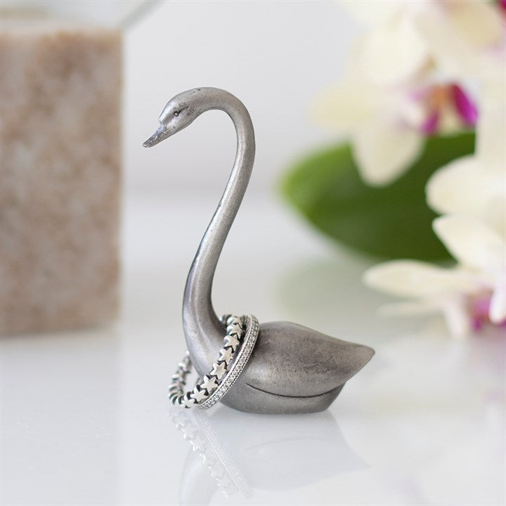Metal Swan Ring Holder Something Different