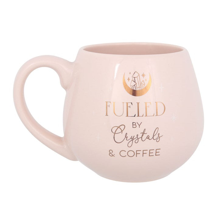 Crystals and Coffee Rounded Mug Something Different