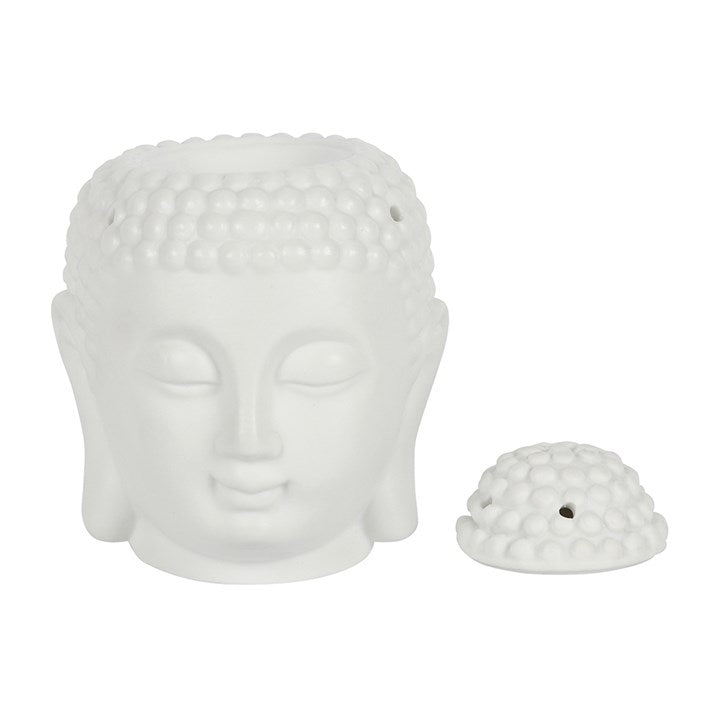 White Buddha Head Oil Burner Something Different