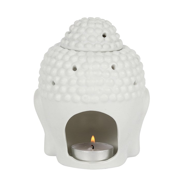 White Buddha Head Oil Burner Something Different