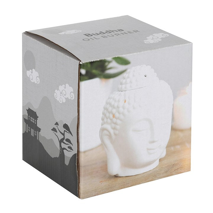 White Buddha Head Oil Burner Something Different