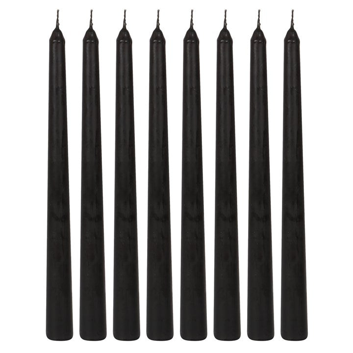 Set of 8 Vampire Blood Wax Taper Unscented Candles