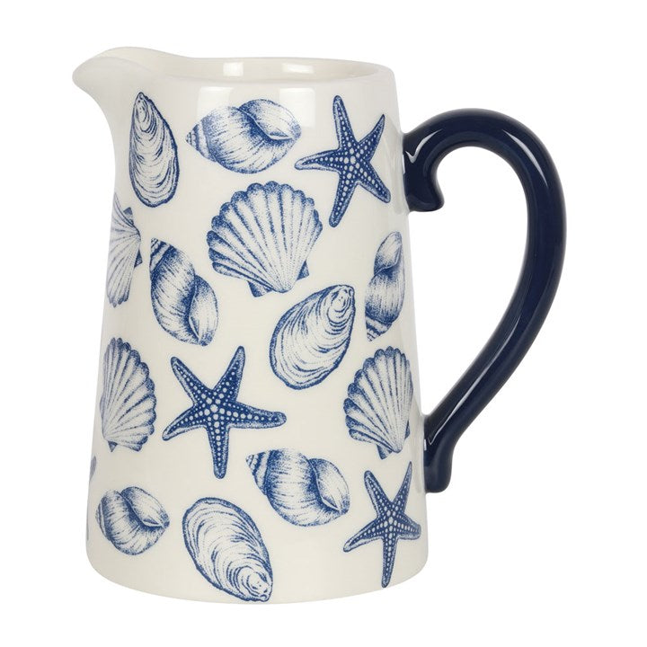 17cm Seashell Ceramic Flower Jug Something Different