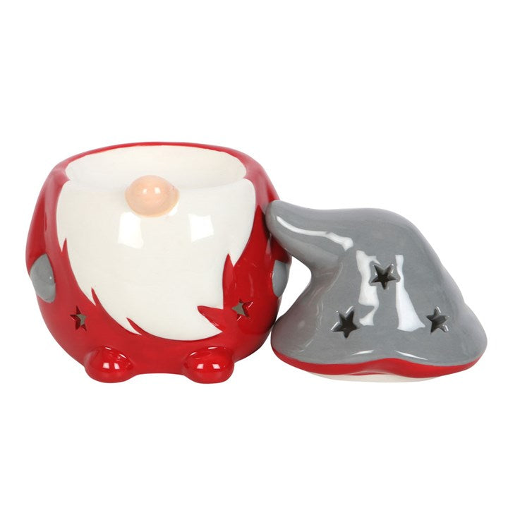 Red and Grey Gonk Ceramic Oil Burner