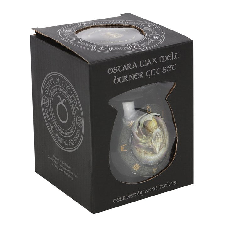 Anne Stokes Ostara Dragon Wax Melt Burner Gift Set Anne Stokes