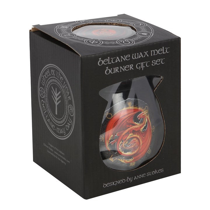 Anne Stokes Beltane Dragon Wax Melt Burner Gift Set Anne Stokes