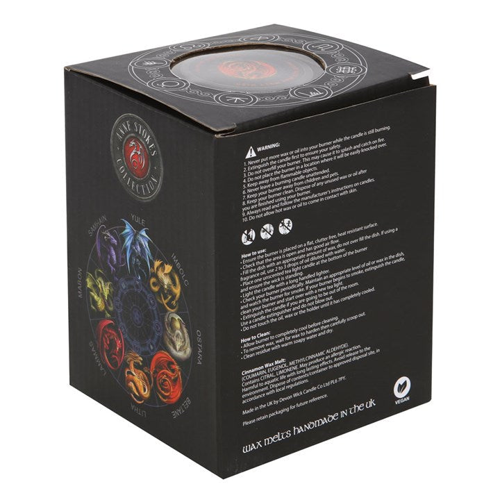 Anne Stokes Beltane Dragon Wax Melt Burner Gift Set Anne Stokes