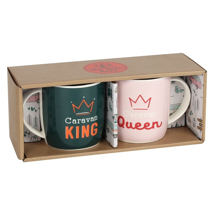 Caravan King and Queen Mug Set Something Different