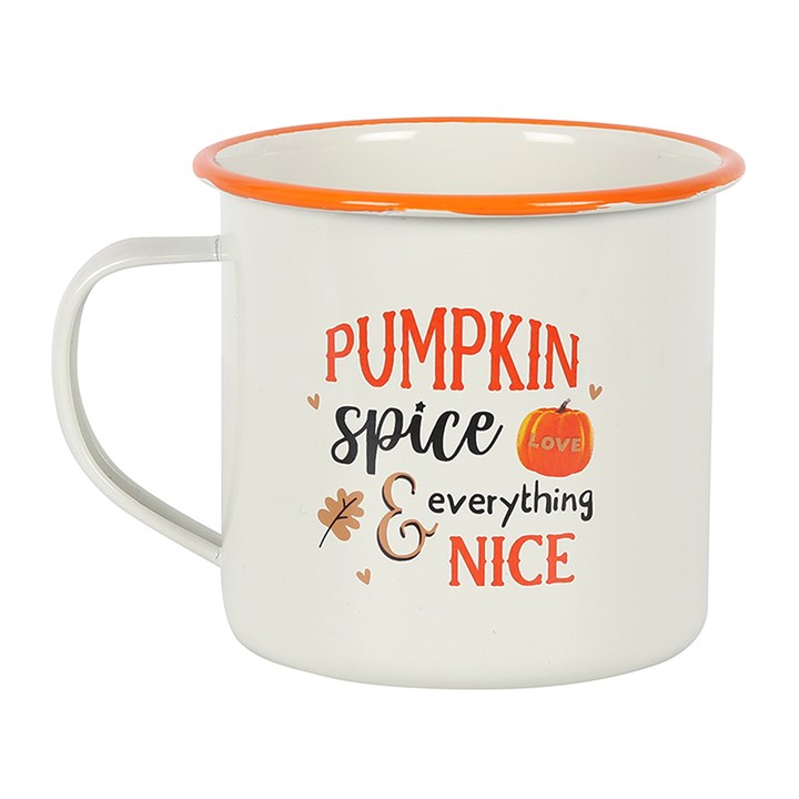 Pumpkin Spice Enamel Mug Something Different